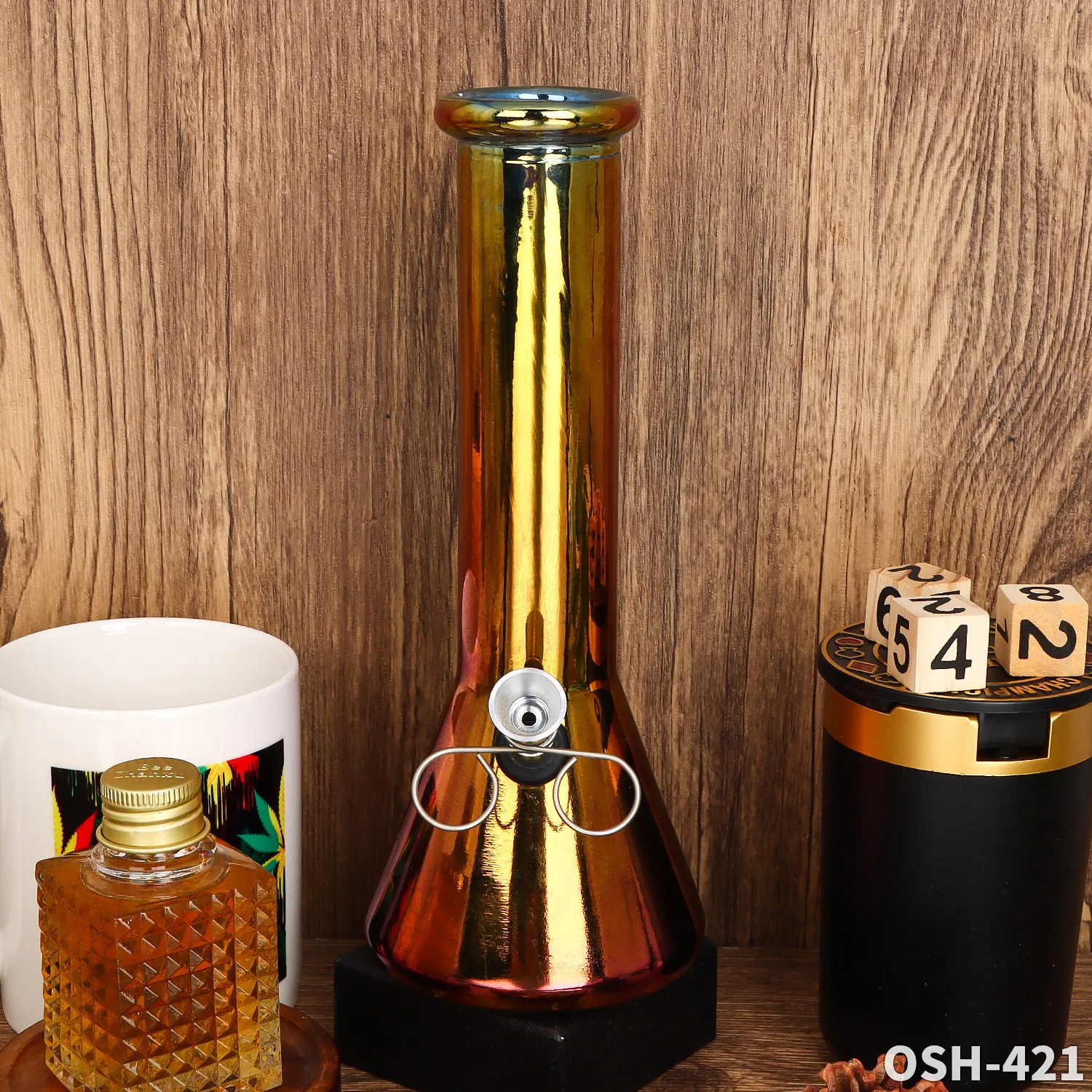 Hookah pipe Rig Screen Hookah Wax Concentrate Smoking Pipe Colorful Light Glass Bong Smoking pipe