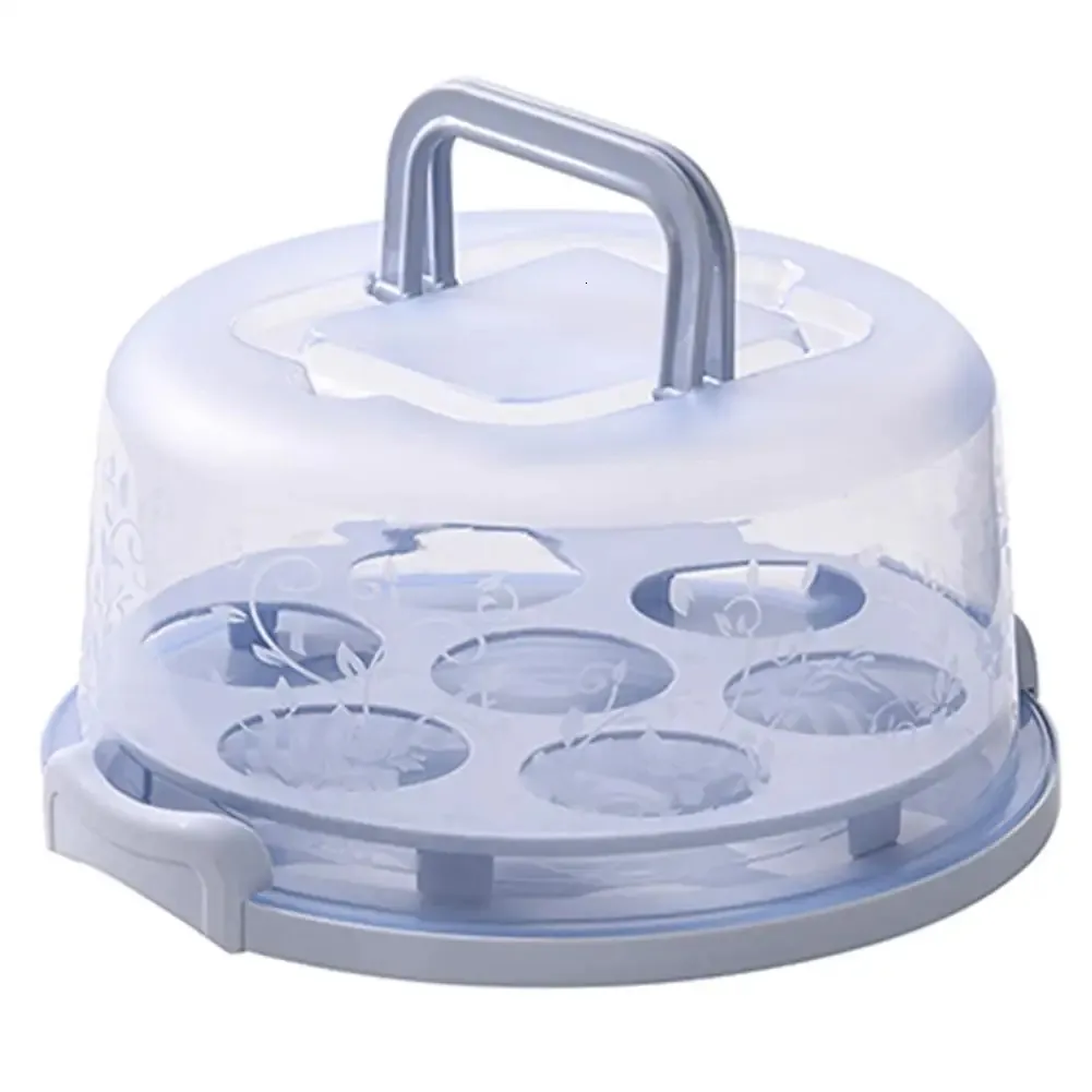 Vassoio Portatutto Con Coperchio E Scomparti – 27,5 Cm – Contenitore Per Alimenti 6 Sezioni – Ideale Per Picnic