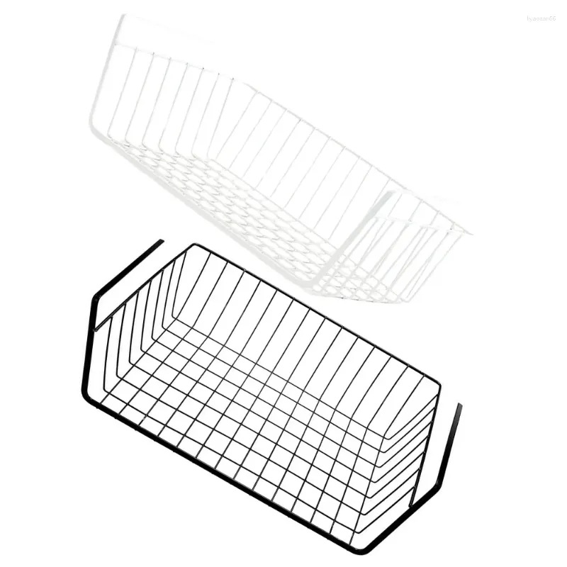 Conjuntos de utensílios de jantar 2 PCs Armazenamento de gaveta de gaveta de gaveta de rack pendurado Organizadores de ferro armário de guarda -roupa