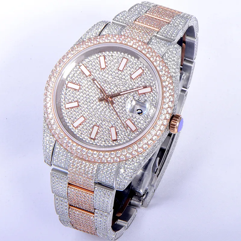 Diamond Watch Mens Designer Watches Автоматические механические движения водонепроницаемые модные браслеты сапфировые деловые перемешивание 40 -миллиметровые наручные часы Montre de Luxe