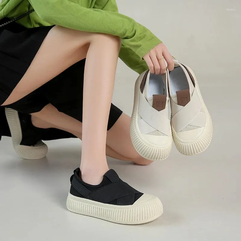 Dress Shoes 2023 Summer Breathable Little White Female Student Thick Sole Matsuke Versatile Casual Board