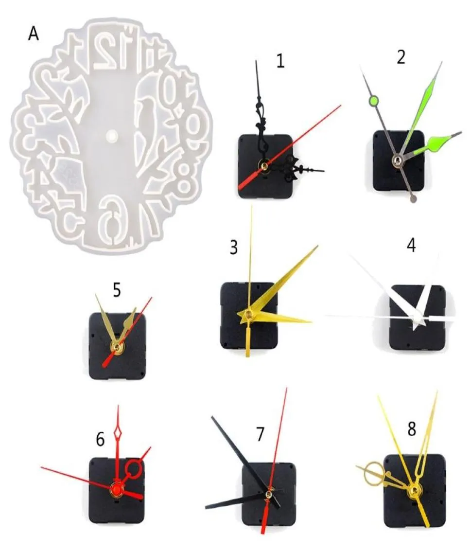 Orologi da parete 1 pc orologio grande orologio in resina in silicone con meccanismo di movimento per la produzione di gioielli fai -da -te 13266859