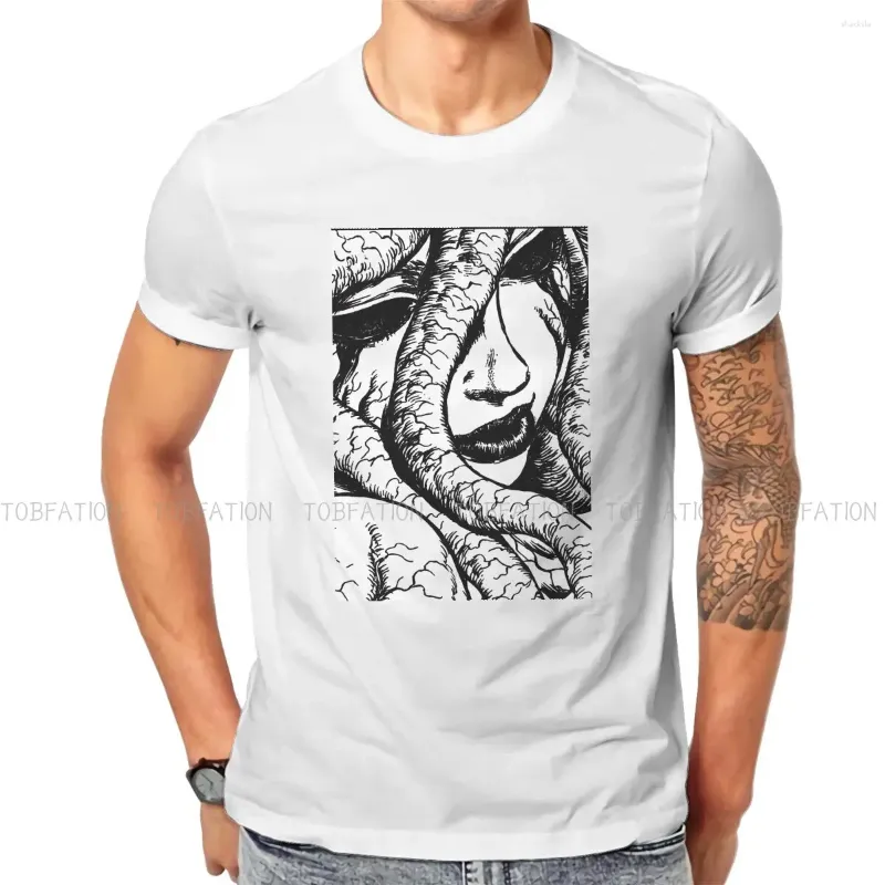 Camisetas masculinas tshirt de slan Man Berserk Guts Griffith Evitou Manga Manga Crewneck Short Slave Polyster Shirt Humor Presentes de aniversário