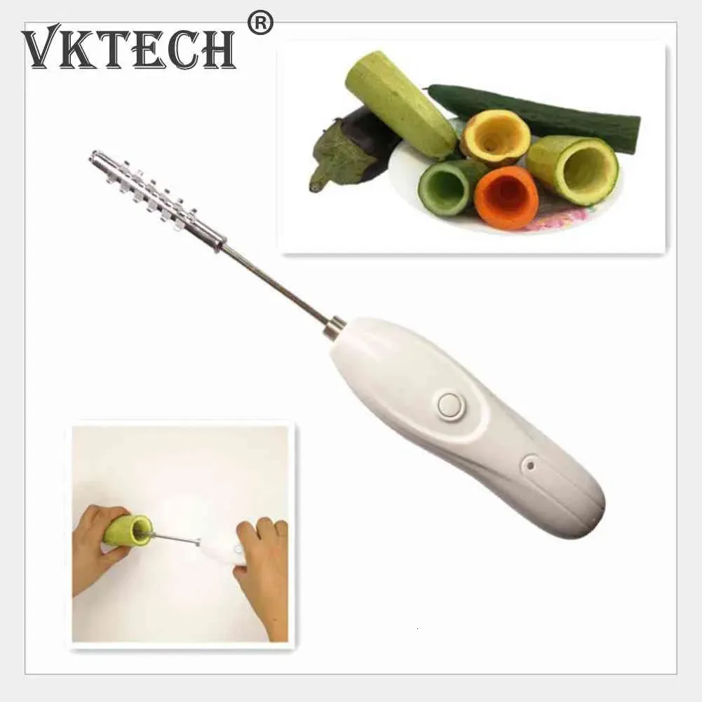 Multifunctional Electric Scale Scraper Wear-resistant Portable Vegetable Corer Anti-rust Rotating Cutter with 2 Different Blades 231221