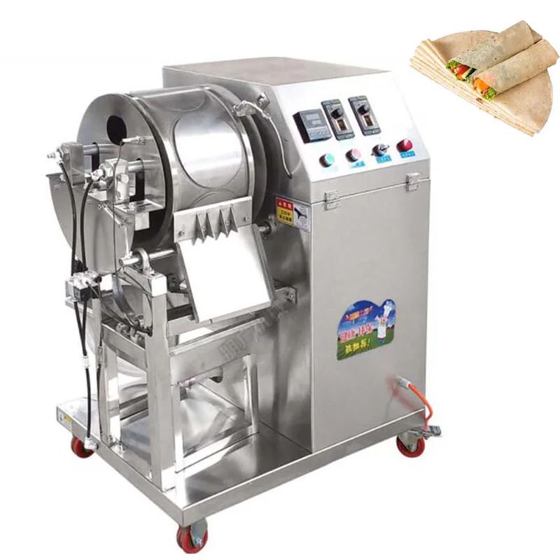 Spring Baking Machine Automatic spring roll cake machine with gas heating, 500-700 sheets/min ...