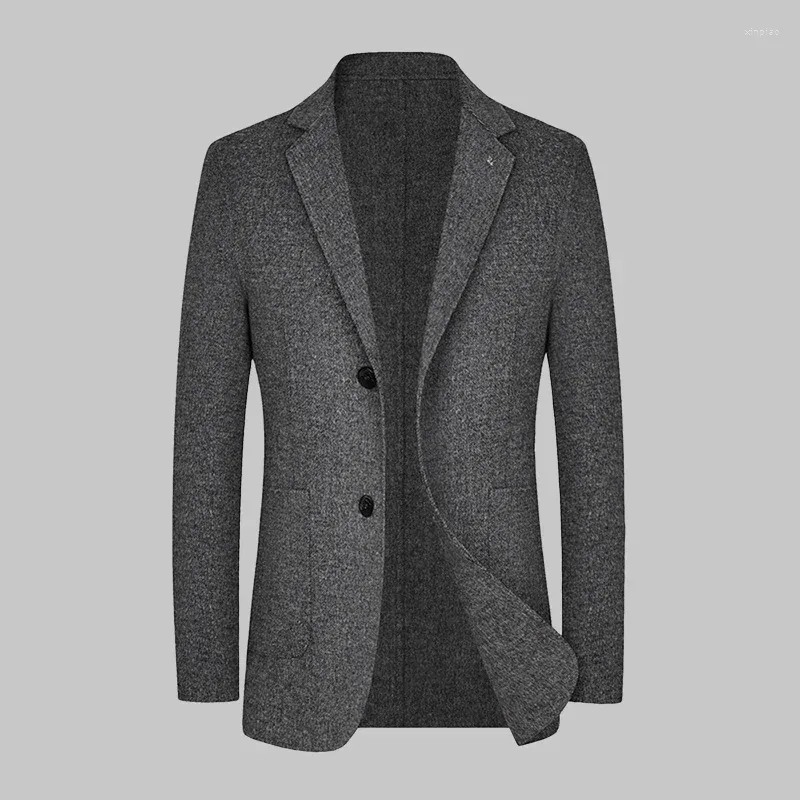 Costumes masculins (M-3XL) Hand-côté haut de gamme Tendance 71% Suit en laine printemps et automne à la main à la main