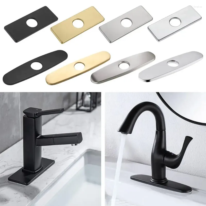 Rubinetti da cucina copertura del piatto di rubinetto in acciaio inossidabile tap mazzo lavandino bagno decorativo hardware