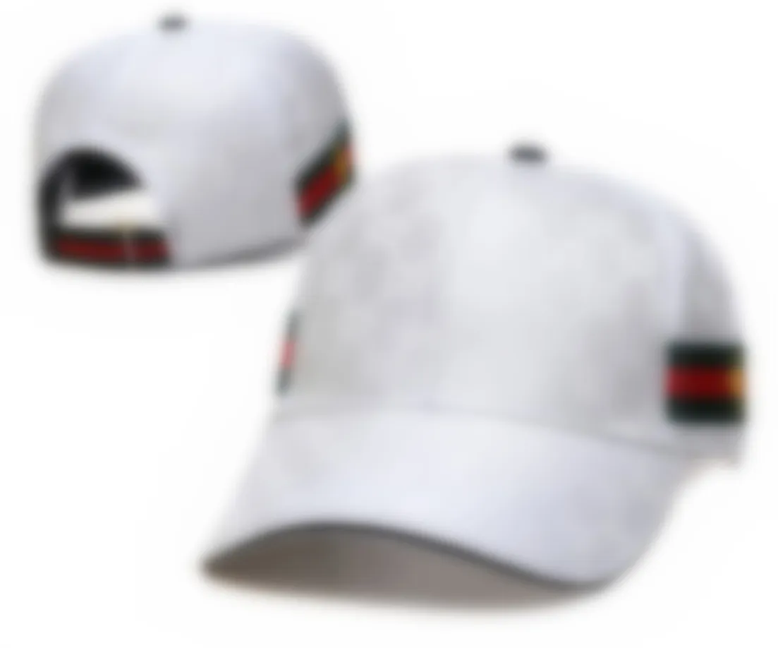 Herren Canvas Baseball Caps Designer Hüte Frauen Womens Anpassungskappen Mode Streifen Herren Hüte H-1