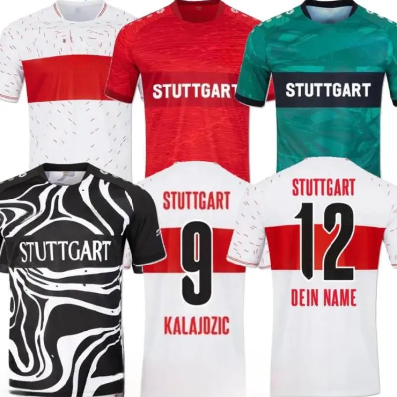 23 24 VFB Stuttgarts Soccer Jerseys Millot Mvumpa Pfeiffer 2023 2024 Kastanaras Zagadou Massimo Bredlow Home Away Football Shirts Men Uniforms Kits Kits