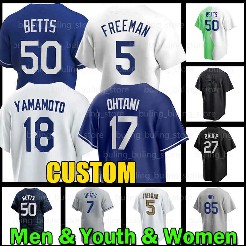 Freddie Freeman 야구 저지 Mookie Betts Shohei Ohtani Yoshinobu Yamamoto Max Muncy Chris Taylor Dodgers Walker Buehler James Outman Los Angeleses Mike Piazza