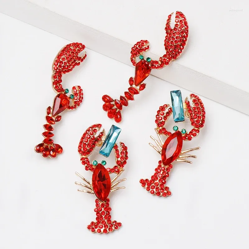 أقراط التدوير بالجملة jujia robster خمر قطرة للنساء تصميم الكريستال بيان المجوهرات الهدية
