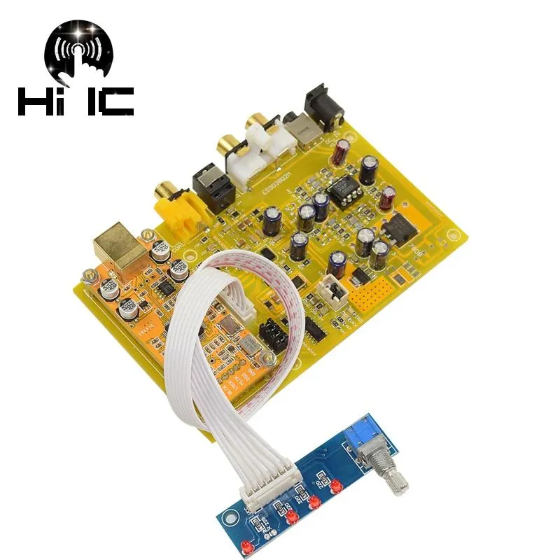 Hörlurar ES9038 Q2M I2S DSD Optisk koaxial ingång HIFI DECODER DAC Hörlurar Output Support XMOSXU208/SA9227 3Way Audio Signal Switch