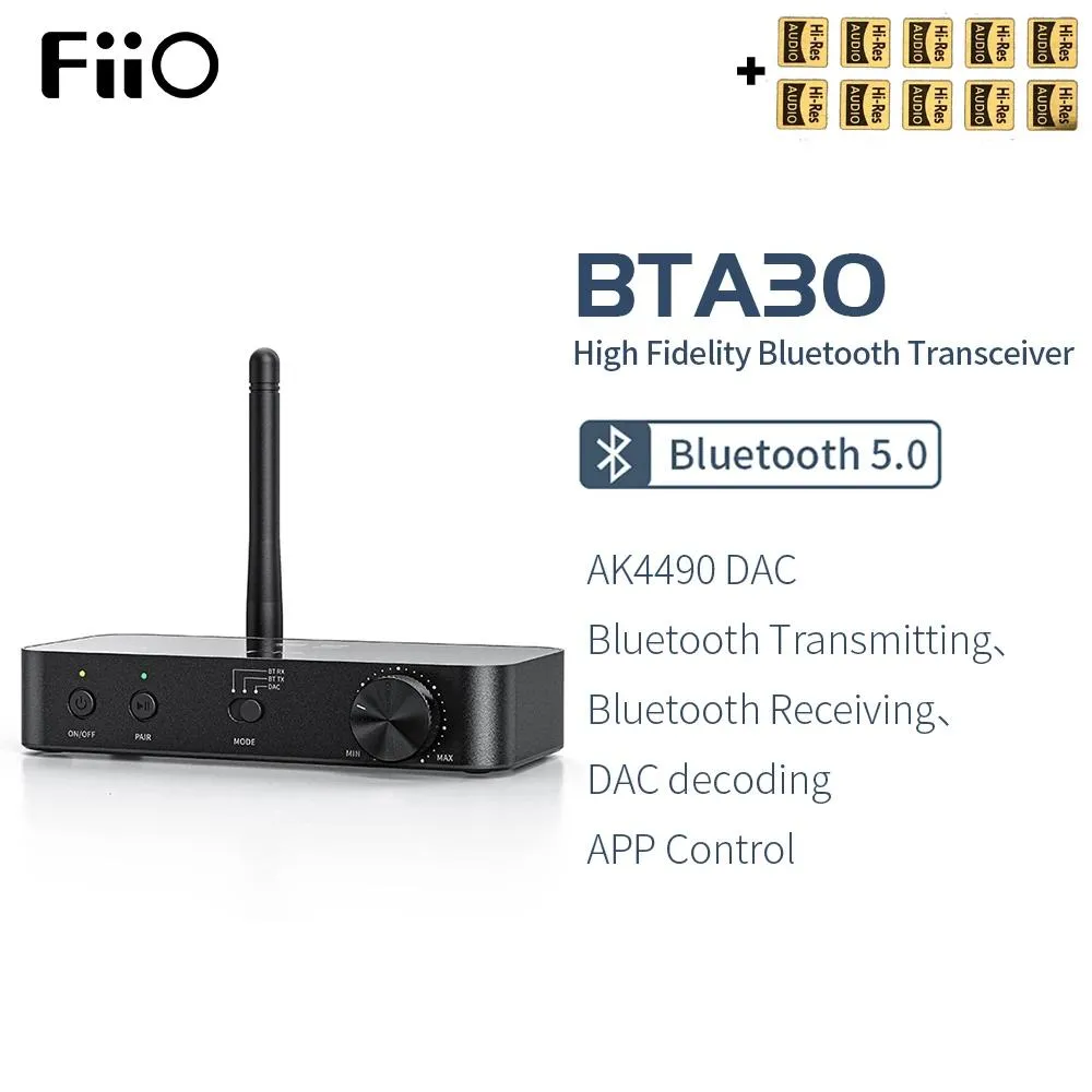 Förstärkare FIIO BTA30 och BTA30 Pro Hifi Wireless Bluetooth 5.0 LDAC Long Range 30M sändarmottagare för PC/TV/högtalare/hörlurar