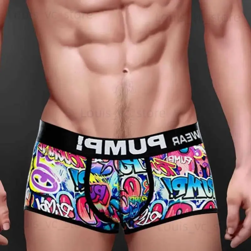 Underpants Mode Männer Unterwäsche Boxer Männer Underpants Print Man Unterwäsche Boxershorts Männliche Höschen Shorts Boxer T231223