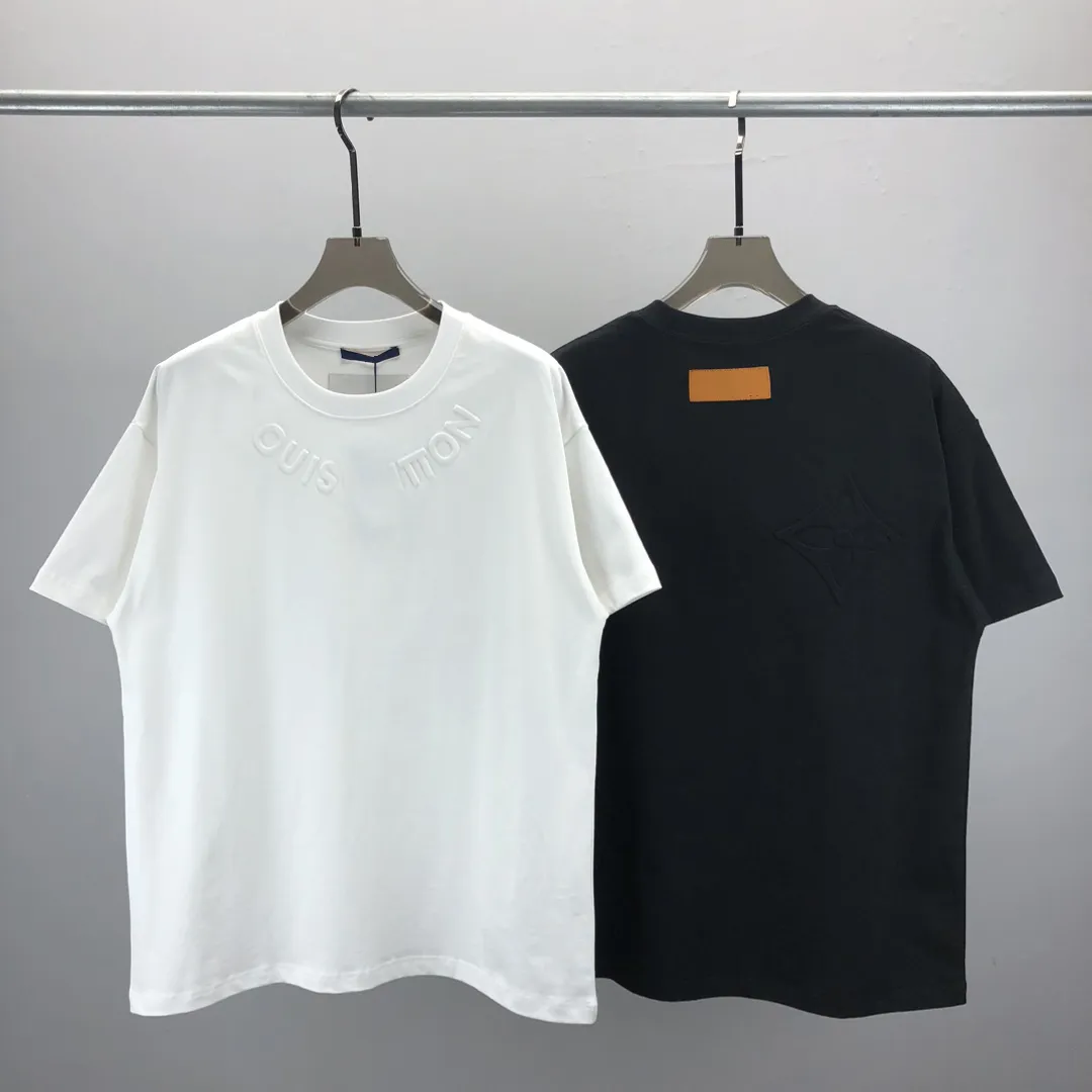 Hoodie Mens Plus Tees Polos T-shirt rond Plus Tize Neck Espoir d'été brodé et imprimé avec Street Pure Cotton Taille XS-M-L-XL Tshirt Designer GF5