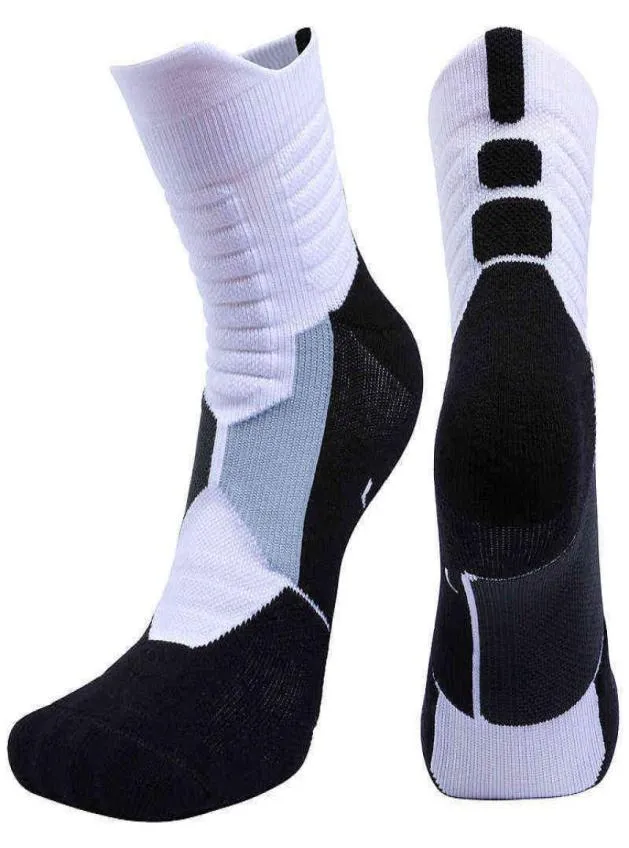 Brothock Professional Deodorant Basketball Socks Snabbtorkning Tjock anpassad elit andningsbara sportstrumpor Handduksbotten Strumpor Y11339252