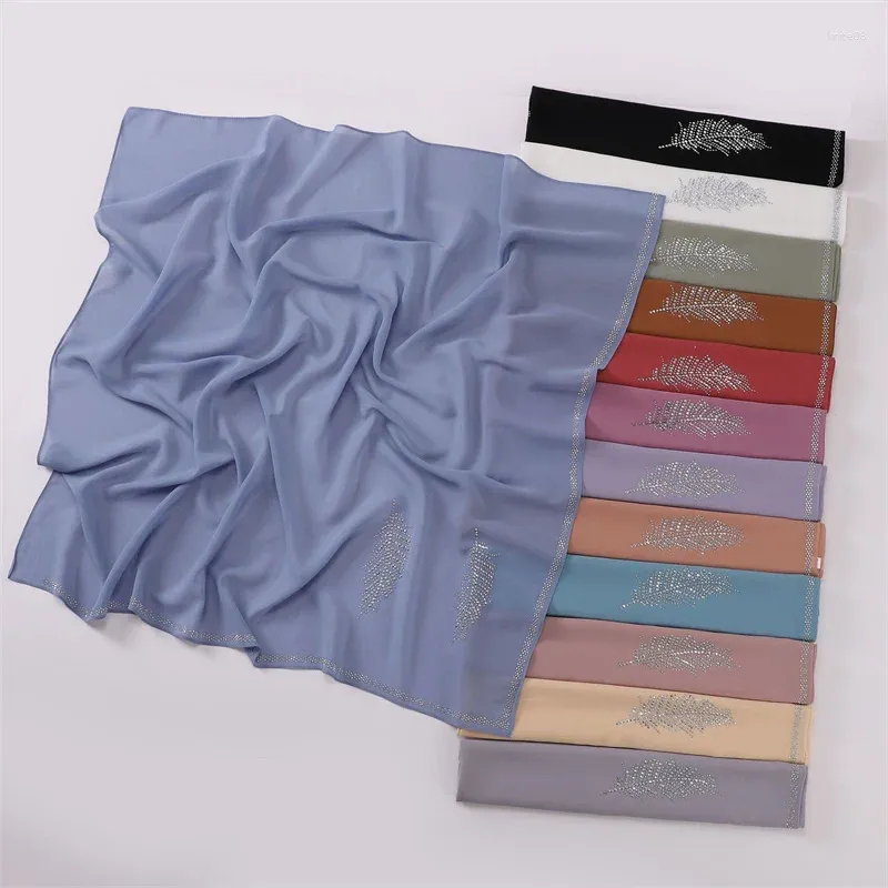 WENH Luxe Stitch Diamond Floral Bubble Chiffon Instant Hijab