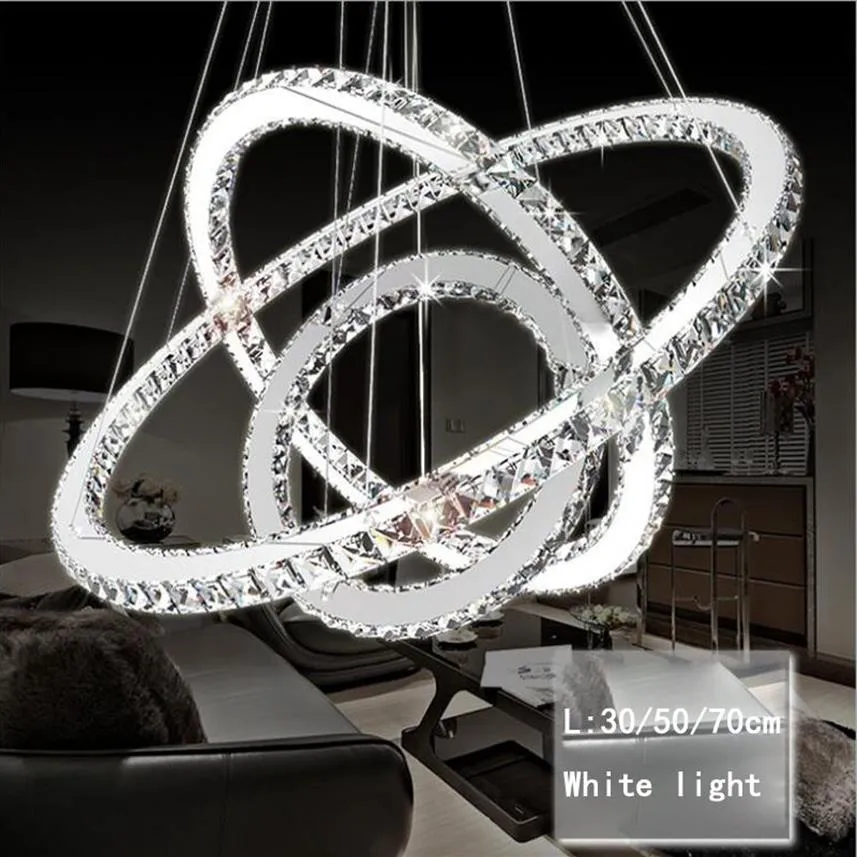 Modern LED Crystal Chandelier Lights Lamp för vardagsrum Cristal Luster Chandeliers Lighting Pendant Hanging Tak fixturer220q