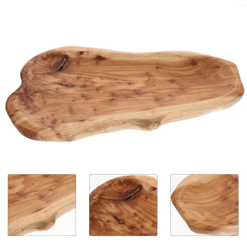 Schalen Holz Servierplatte Brot Tablett Fruchtplatte Sandwich Schüssel Teigboden Salat Käseschmuck