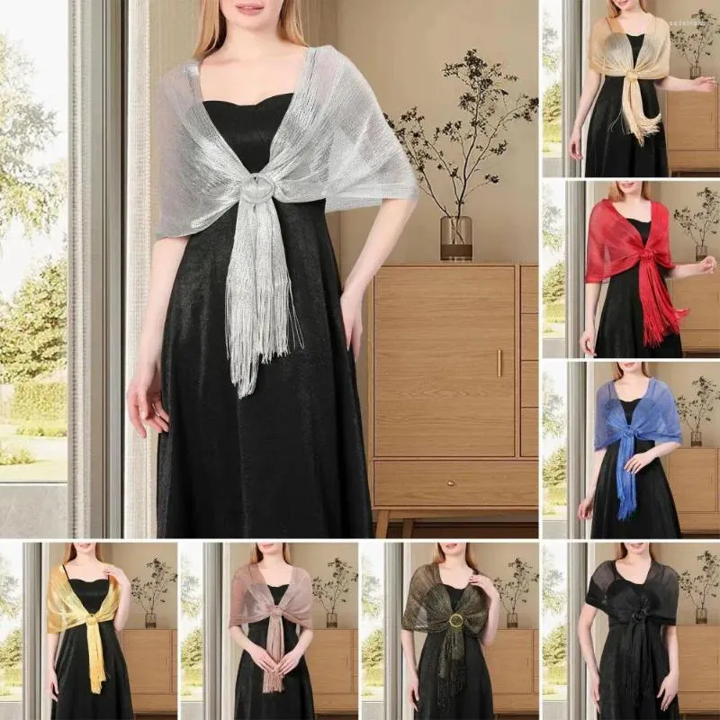 Schals Damen Schal Kaschmirschalelegant funkelnder Quasten für Brautbrautjungfern Hochzeit Abendkleid Leichtes Durchsuch