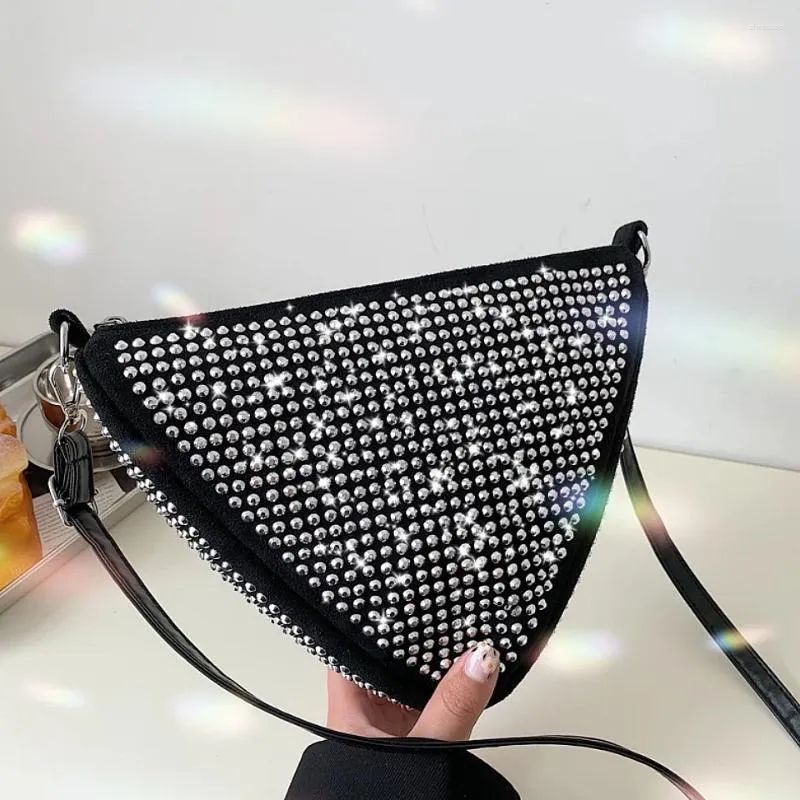 Waist Bags Women's Sequin Handbag Messenger Bag Fashion Motoring Style Portable Bling Versatile Shoulder Sparkly Black Silver Pink ArmBag