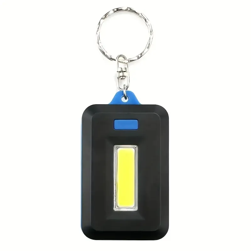 Keychain de lampe de poche à LED 1PC MINI, Portable Cob Torch Emergency Lampe de poche, outils de camping en plein air