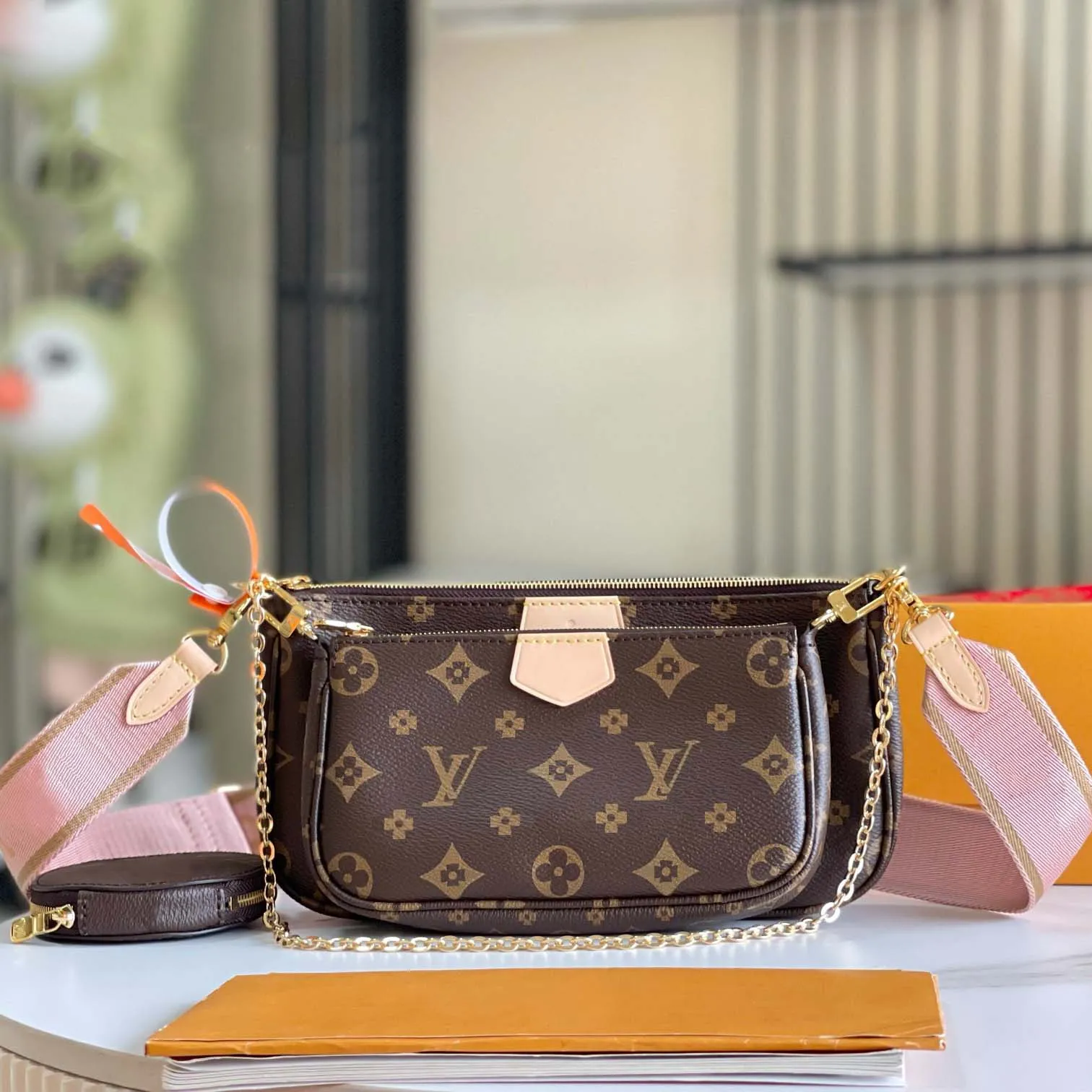 10A Women Designer Bag Multi Pochette Accessories حقائب مصممة حقائب اليد المفضلة Crossbody Bag Lady Brand Brand Bag Bag Wallet M44840 M44823