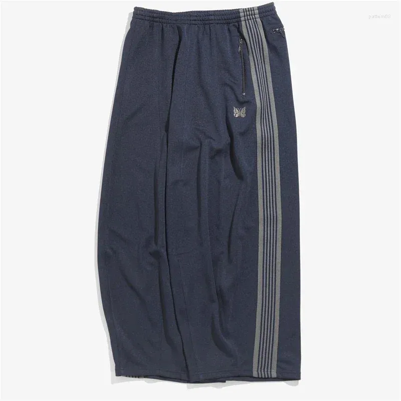 Y2K Navy Wide Leg Sweatpants - Mens & Womens High Quality