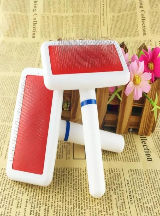 Pet Dog Cat Hair Brush Sédange de toilettage Brosse de cheveux Brosse de coiffure Clean outils Petite taille HK776352534