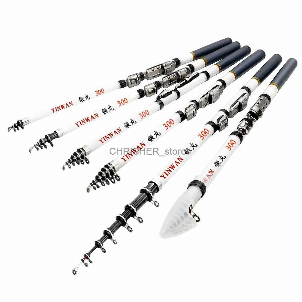 Boat Fishing Rods JOSBY Spinning Rod Rock Fishing Carbon Fiber Mini Telescopic Portable 1.5/1.8/2.1/2.4/2.7/3.0ML231223