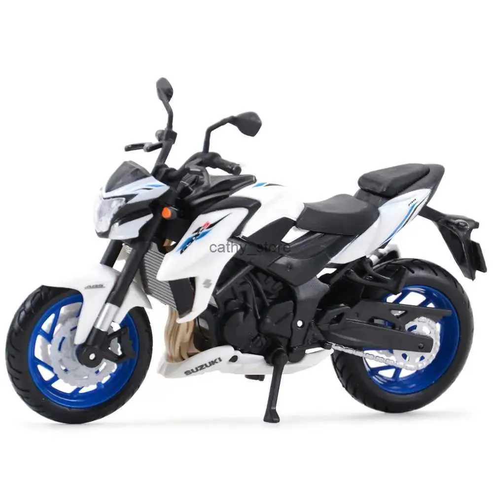 Elektrik/RC Araba Maisto 1 18 SUZUKI GSX-S750 ABS Statik Die Döküm Araçları Koleksiyon Hobileri Motosiklet Modeli Toysl231223