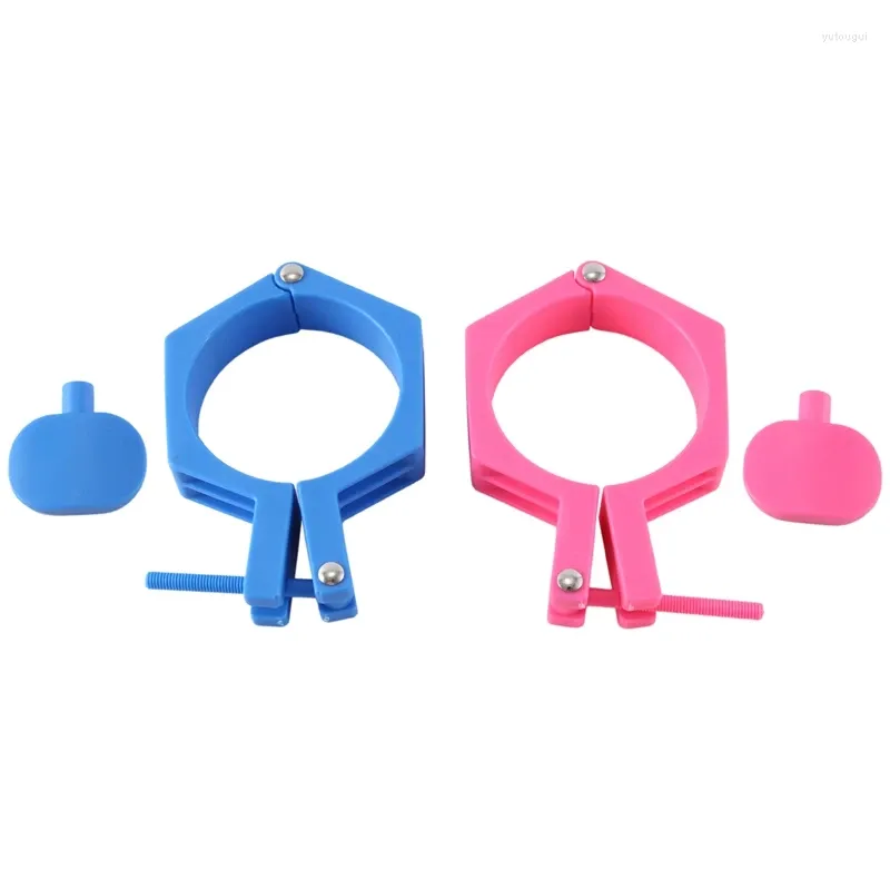 Set di accessori per bagno Set da 2 pacchetti di sublimazione Pinch strumento perfetto strumento magro rosa blu dritto per spazi vuoti da 20 once