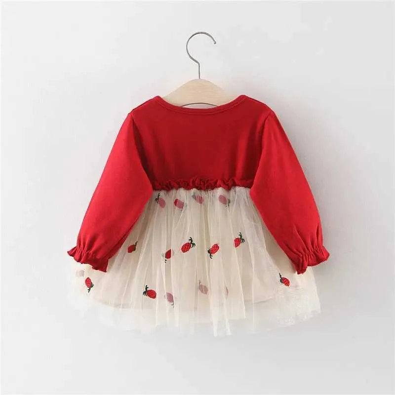 Robes de fille Lawadka 6m-3t Robes de bébé nouveau-né de printemps pour fille princesse en dentelle premier anniversaire robes de fête de fille rouge tenues vêtements 2023l231222