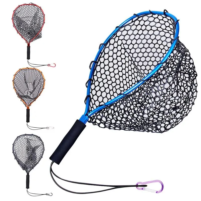 Accessories Fly Fishing Landing Net Outdoor Fishing Brail Blue