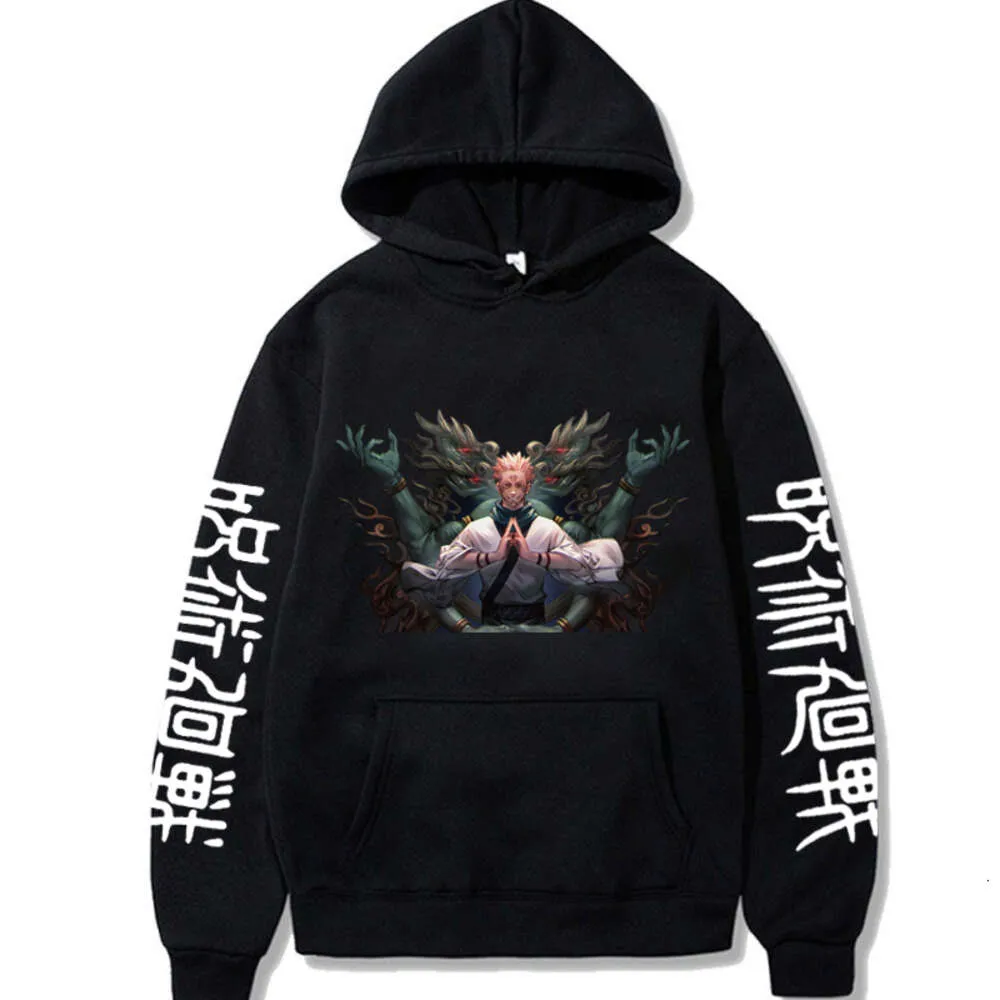 Anime Jujutsu Kaisen Ryomen Sukuna Hoodies Printed Sweatshirts For