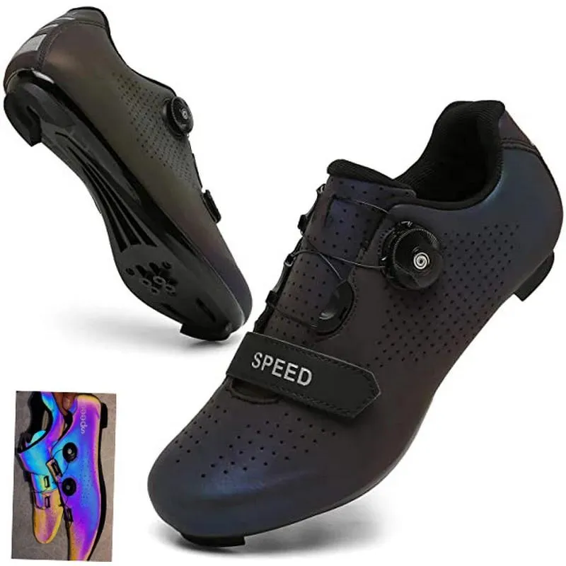 Skor 2021 Summer Speed ​​Mtb Cycling Shoes Road Racing Bicycle Flat Sneakers Men Cleat Women Dirt Bike SPD Mountain Footwear