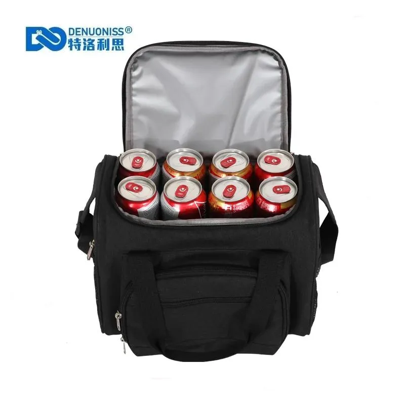 Sacs Denuoniss Nouveau sac d'isolation peut mettre 12 canettes de sac à lunch Coke 6L pour travailler un sac de thermostat extérieur mini sac de refroidisseur