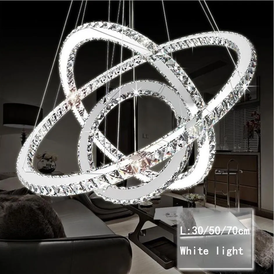 Modern LED Crystal Chandelier Lights Lamp For Living Room Cristal Lustre Chandeliers Lighting Pendant Hanging Ceiling Fixtures332E