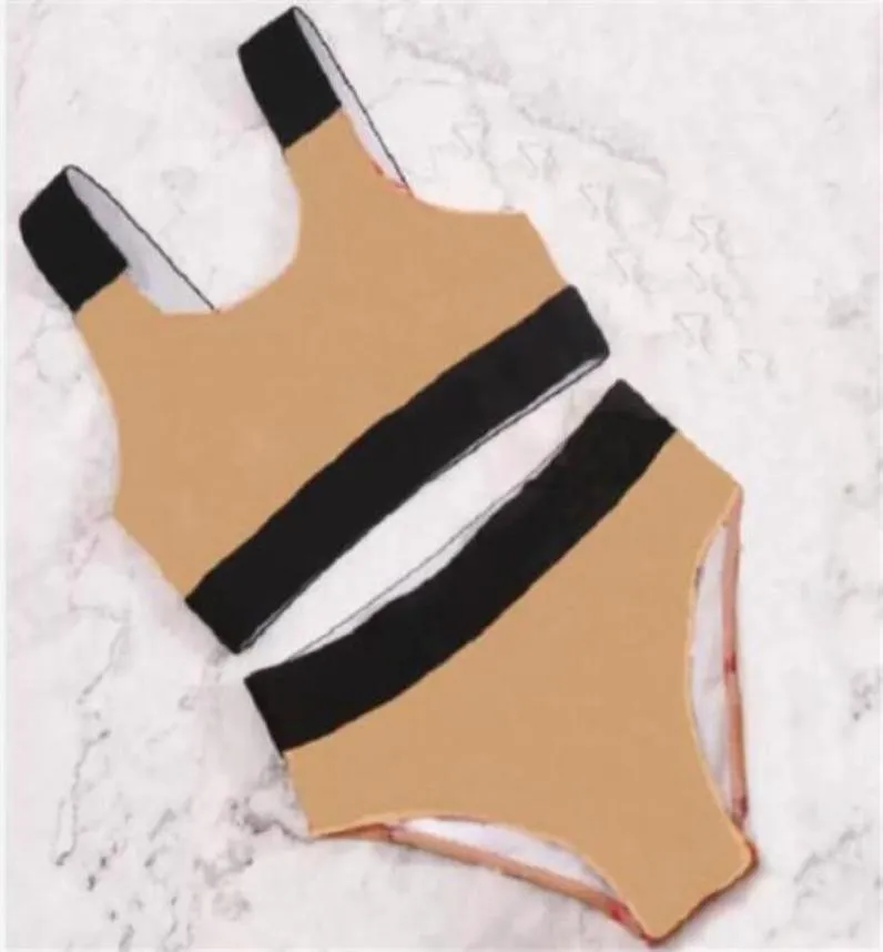Kindermeisje Swimwear Twopieces Sets Designer Swimsuits Zomer kinderen Bikini's Girls Mode Letter Gedrukt Swim Suit4225876
