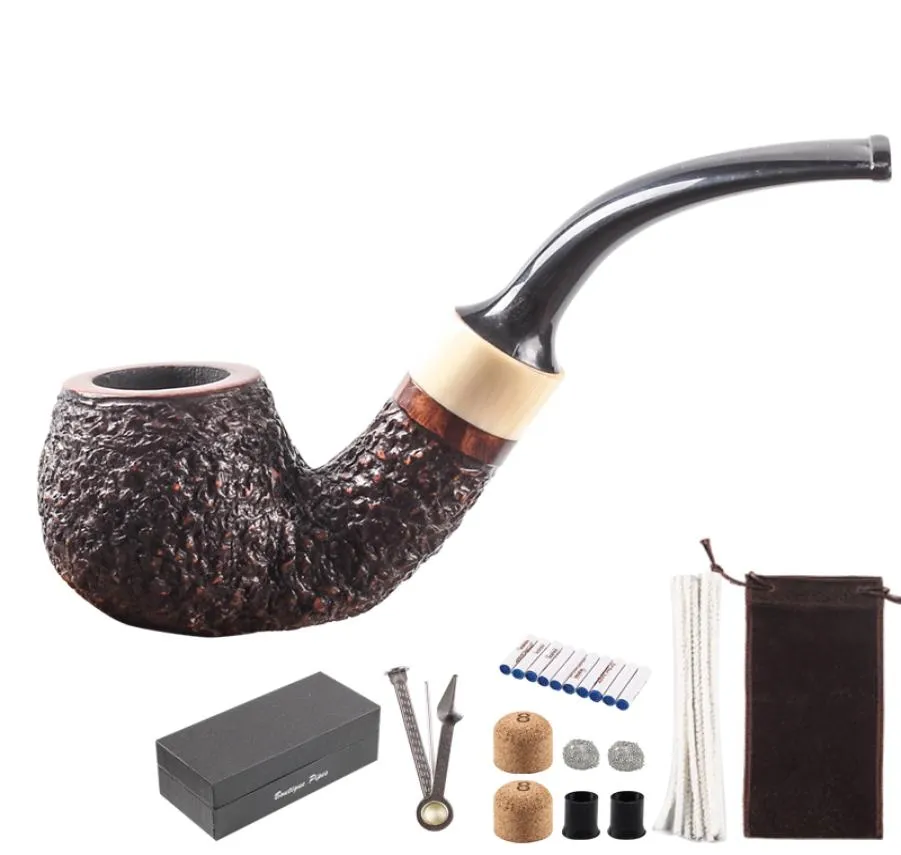 Nouveau Ensemble De Tabagisme 9 Mm Filtre Tobacco Pipe Carven Tabring