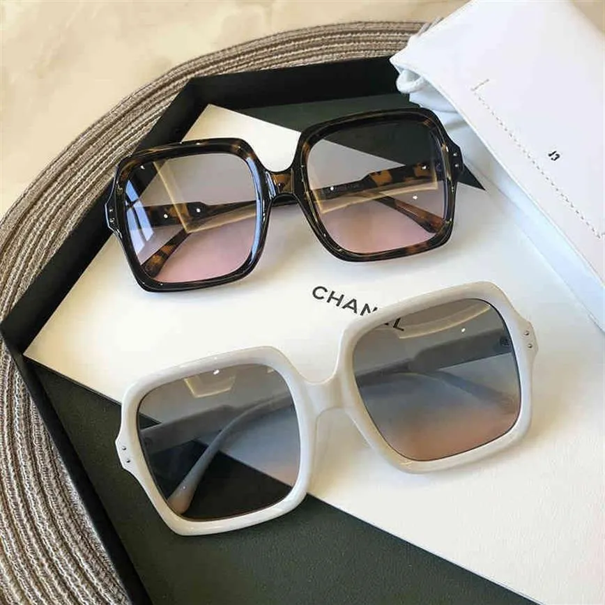 Vintage Oversize Square Sunglasses Luxury Brand Big Frame Women Sun Black Fashion Gradient Female Glasses Oculos194p