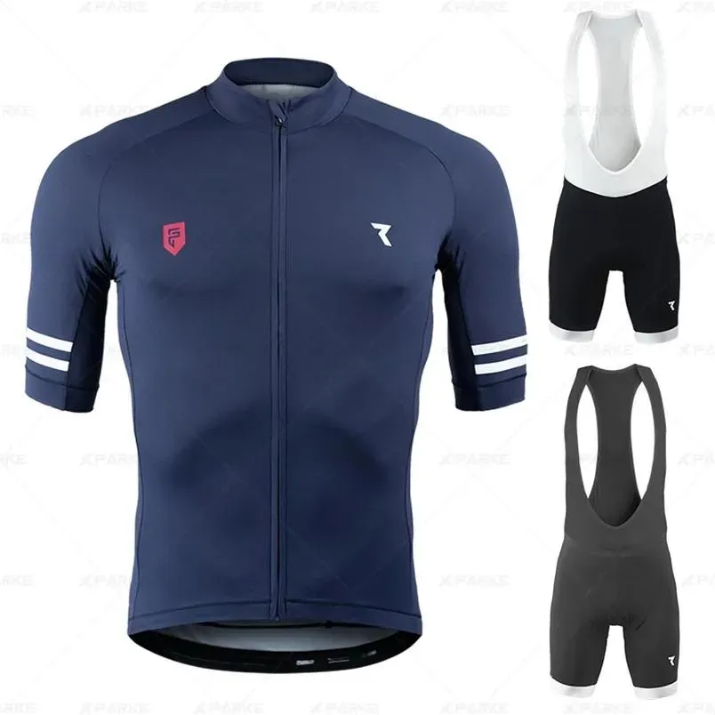 세트 Ryzon Cycling Jersey Pro Team Cycling Clothing Mtb Bib Shorts 세트 남자 자전거 Ropa ciclismo 트라이 애슬론 정장 자전거 착용 셔츠 220601