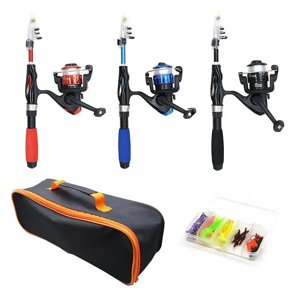 Accessories Mini Telescopic Fishing Pole With Reel Bait Box