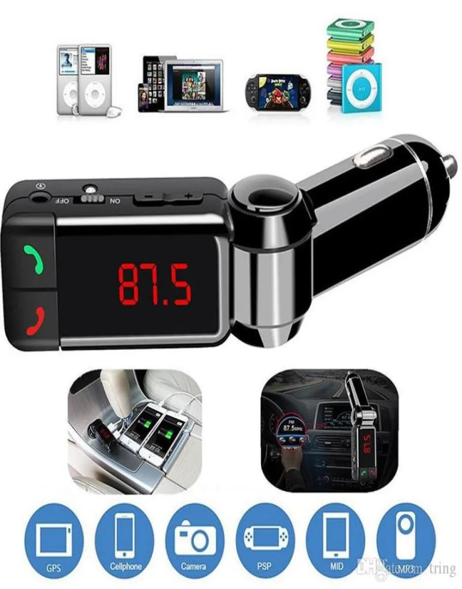 Auto bluetooth 5.0 fm kit trasmettitore mp3 modulatore lettore wireless manifree o ricevitore doppio caricabatterie veloce USB 3.1A3355755