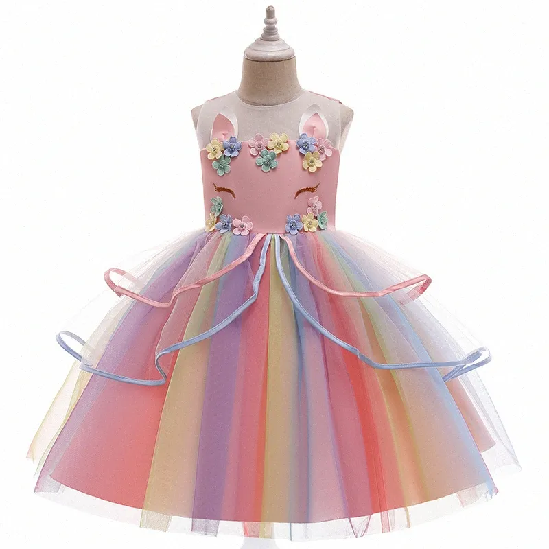 Детские дизайнерские платья маленькой девочки платья платья косплей летняя одежда малыш