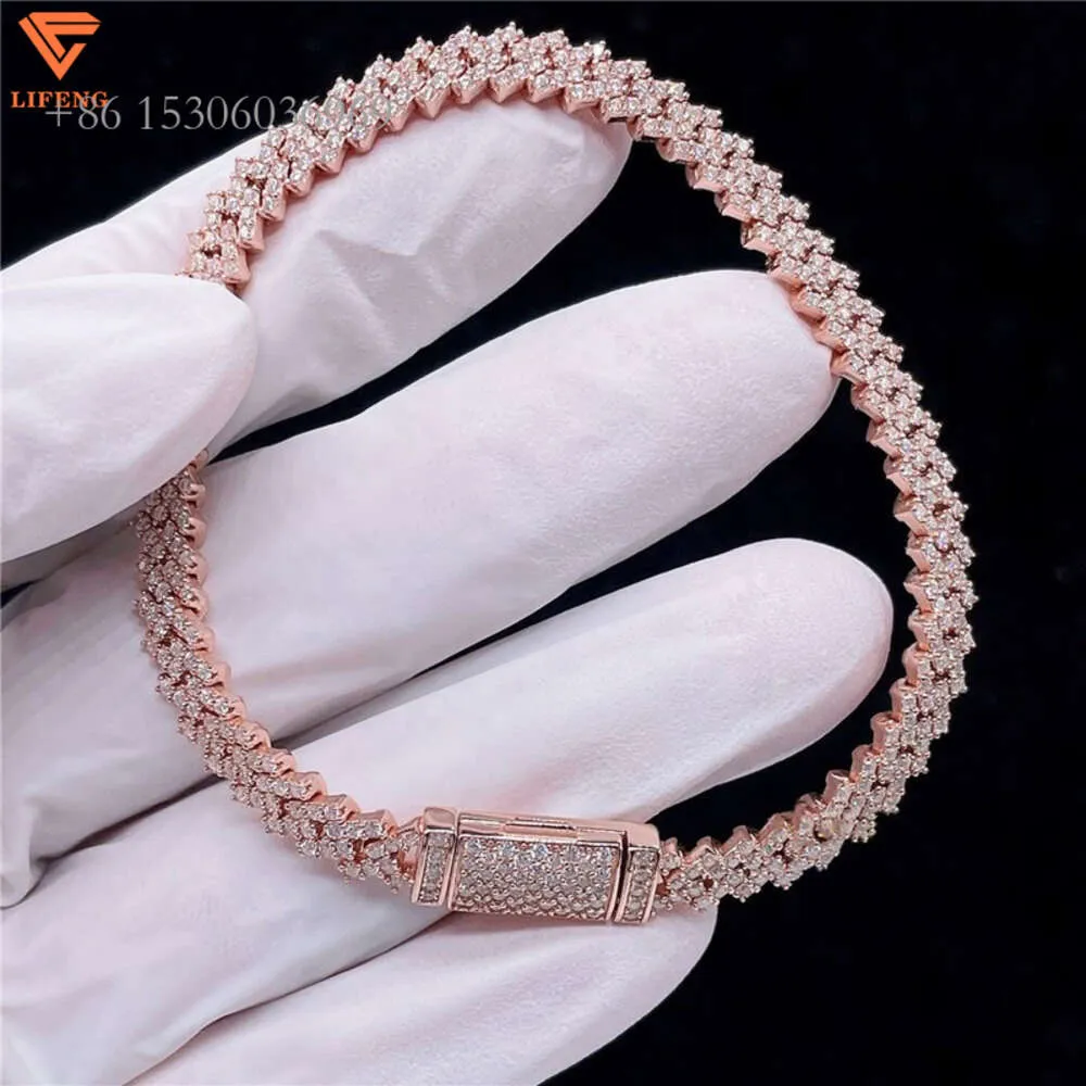 2024 Nieuwe Dign Mode-sieraden Armbanden Bangl 12Mm VVS Moissanite Armband S Iced Out Miami Cubaanse Link Chain