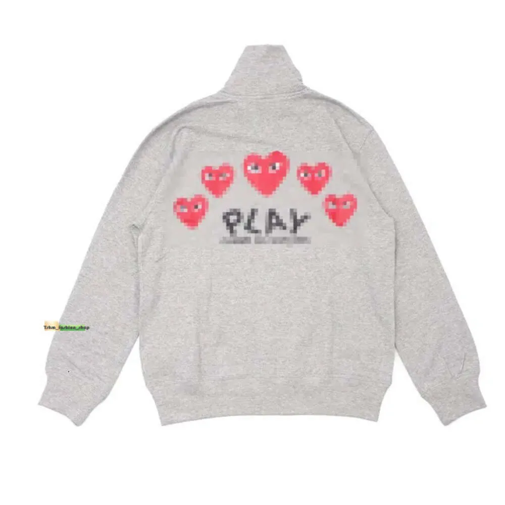 Comme Hoodie Designer Erkek Hoodies Com Des Garcons Siyah Sweatshirt CDGS Play