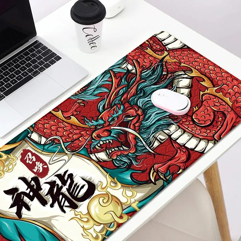 RESTS XL Chinese Style Mousepad HD -Druck Computer Gamer Locking Lock Edge Maus -Pad xl80x30cm Tastatur PC Deskspad