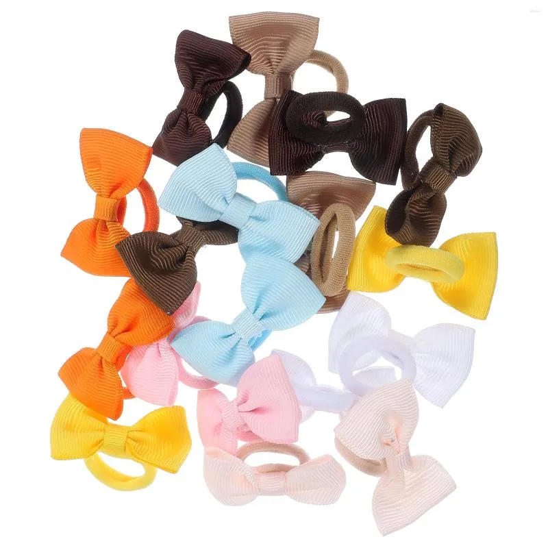 Bandanas 18pcs Peuter Hair Ties Bow Bands Little Girls Holders Leuke accessoires