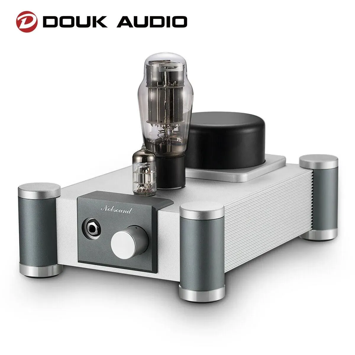 Mixer Douk Audio Hifi 6n5p Classe A Vacuum Headphone Amplifier Singlerend Amp Desktop Home Stéreo Headphone Pré -amplificador de áudio